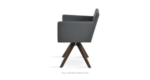 Harput Pyramid Swivel Chair - comfortable seating for dining and office spaces | Image 16 | InSTYLE Home & Rugs
