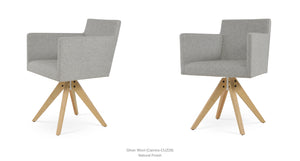 Harput Pyramid Swivel Chair - comfortable seating for dining and office spaces | Image 21 | InSTYLE Home & Rugs