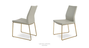 Pasha Sled Chair - elegant seating for dining areas | Image 123 | InSTYLE Home & Rugs