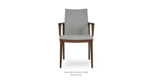 Pasha Wood Armchair - upholstered armchair with padded comfort | Image 6 | InSTYLE Home & Rugs
