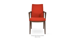 Pasha Wood Armchair - upholstered armchair with padded comfort | Image 9 | InSTYLE Home & Rugs