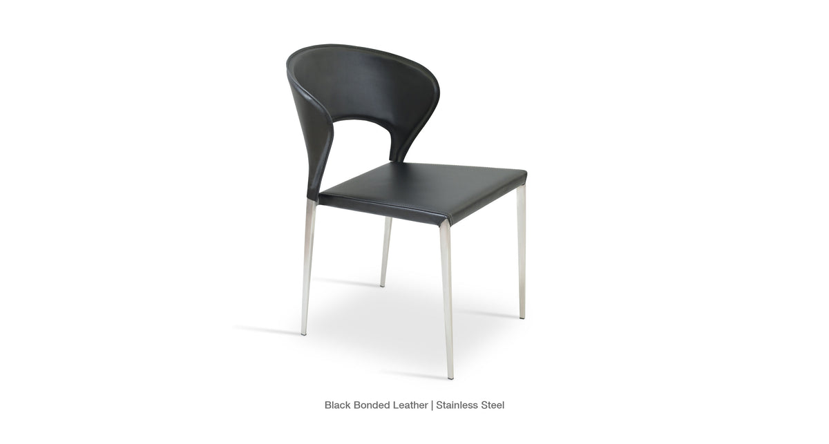 Prada Metal Chair - comfortable seating for dining and office spaces | Image 1 | InSTYLE Home & Rugs