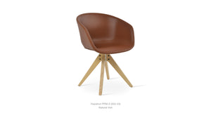 Tribeca Pyramid Swivel Chair - comfortable seating for dining and office spaces | Image 4 | InSTYLE Home & Rugs