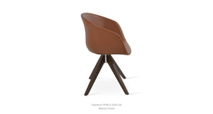 Tribeca Pyramid Swivel Chair - comfortable seating for dining and office spaces | Image 7 | InSTYLE Home & Rugs