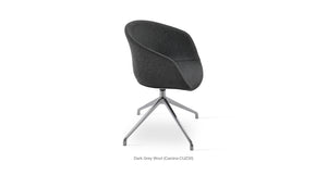 Tribeca Spider Swivel Chair - comfortable seating for dining and office spaces | Image 2 | InSTYLE Home & Rugs