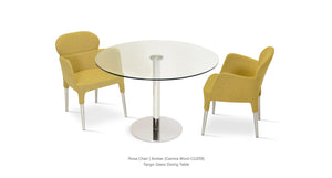 Tango Glass Dining Table - comfortable dining experience | Image 20 | InSTYLE Home & Rugs