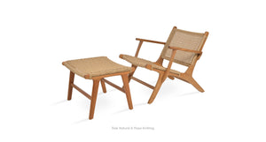Calava Teak Armchair Lounge - modern accent armchair for stylish interiors | Image 3 | InSTYLE Home & Rugs