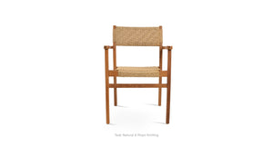 Palermo Teak Armchair - upholstered armchair with padded comfort | Image 7 | InSTYLE Home & Rugs