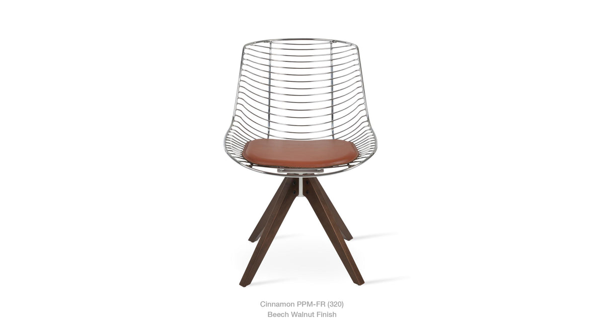 Tiger Pyramid Swivel Chair - comfortable seating for dining and office spaces | Image 1 | InSTYLE Home & Rugs