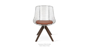 Tiger Pyramid Swivel Chair - comfortable seating for dining and office spaces | Image 1 | InSTYLE Home & Rugs