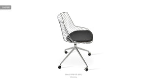 Tiger Spider Swivel Chair - comfortable seating for dining and office spaces | Image 6 | InSTYLE Home & Rugs
