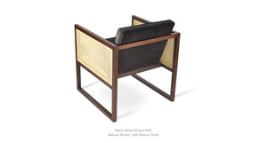 Cube Wood Wicker Lounge - | Image 3 | InSTYLE Home & Rugs