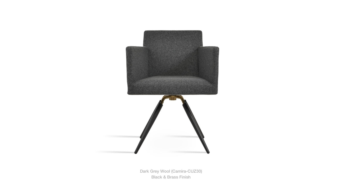 Harput Carrot Swivel Chair - variety of styles from classic to contemporary | Image 7 | InSTYLE Home & Rugs