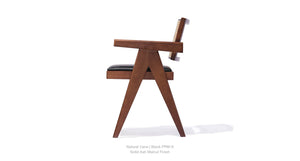 Pierre J Armchair Half Wicker - modern accent armchair for stylish interiors | Image 3 | InSTYLE Home & Rugs