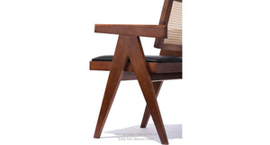 Pierre J Armchair Half Wicker - modern accent armchair for stylish interiors | Image 6 | InSTYLE Home & Rugs