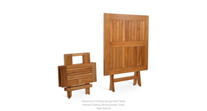Paramount Teak Folding Square End Table - accent tables for living rooms | Image 7 | InSTYLE Home & Rugs