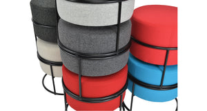Colombo Stackable Pouf - modern pouf in vibrant colors for a pop of style | Image 24 | InSTYLE Home & Rugs