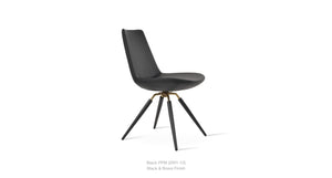 Eiffel Carrot Swivel Chair - comfortable seating for dining and office spaces | Image 7 | InSTYLE Home & Rugs