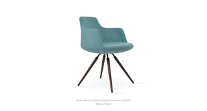 Dervish Carrot Swivel Chair - comfortable seating for dining and office spaces | Image 2 | InSTYLE Home & Rugs