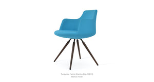 Dervish Carrot Swivel Chair - comfortable seating for dining and office spaces | Image 3 | InSTYLE Home & Rugs
