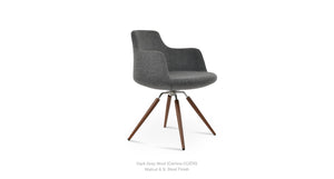 Dervish Carrot Swivel Chair - comfortable seating for dining and office spaces | Image 10 | InSTYLE Home & Rugs