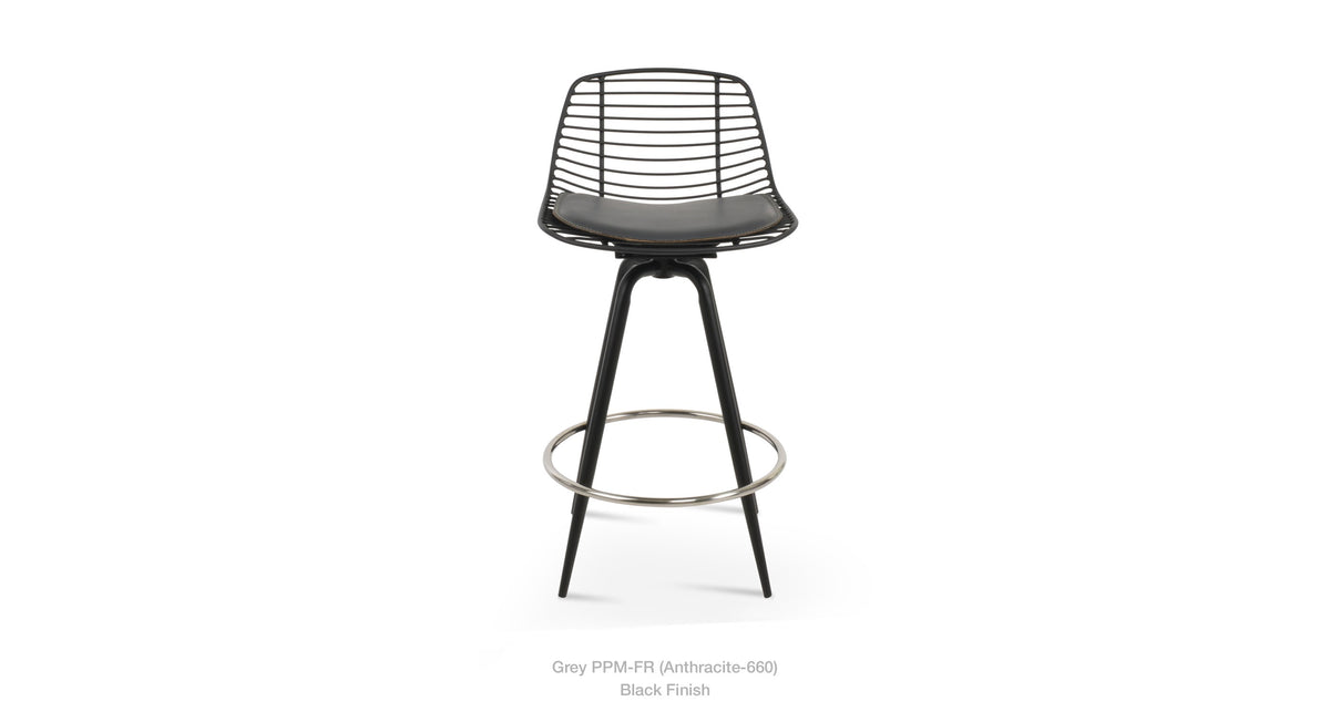Tiger Mini Max Swivel Stools - available in various heights | Image 1 | InSTYLE Home & Rugs