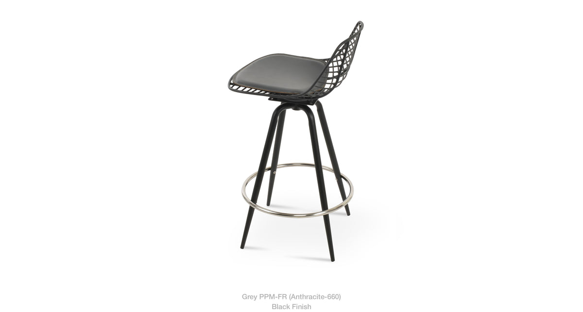 Tiger Mini Max Swivel Stools - available in various heights | Image 2 | InSTYLE Home & Rugs