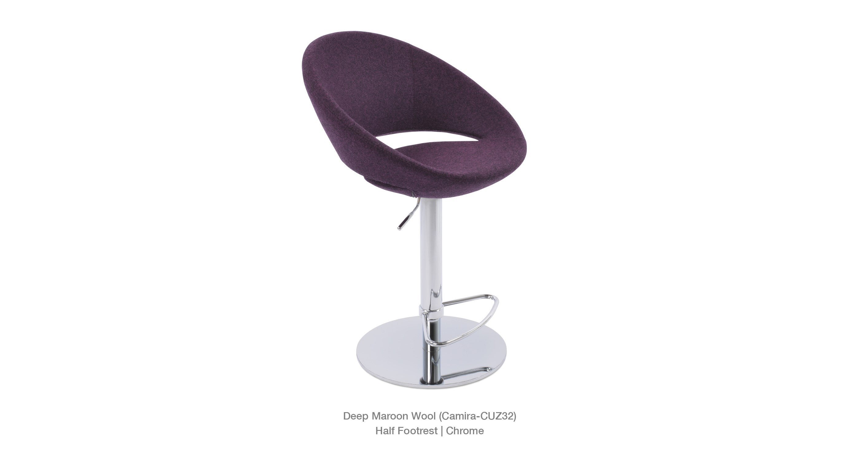 Crescent Piston Half Footrest - | Image 6 | InSTYLE Home & Rugs