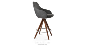 Gazel Arm Pyramid MW Stools - perfect for small spaces | Image 2 | InSTYLE Home & Rugs