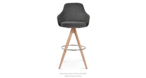 Gazel Arm Pyramid MW Stools - perfect for small spaces | Image 3 | InSTYLE Home & Rugs