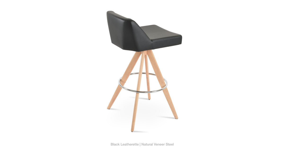 Prisma Pyramid MW Swivel Stools - compact and stylish design | Image 1 | InSTYLE Home & Rugs
