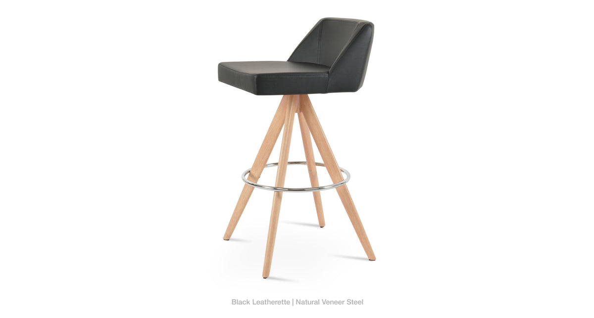 Prisma Pyramid MW Swivel Stools - compact and stylish design | Image 2 | InSTYLE Home & Rugs