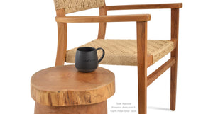 Earth Pillar Teak Side Table - chic and functional side table for your living room | Image 7 | InSTYLE Home & Rugs