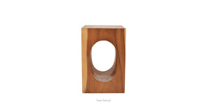Foureyes Teak Side Table - perfect for holding drinks, lamps, and other essentials | Image 1 | InSTYLE Home & Rugs