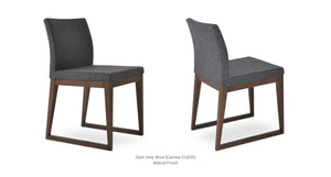 Aria Sled Wood Chair - comfortable seating for dining and office spaces | Image 2 | InSTYLE Home & Rugs