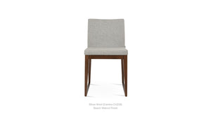 Aria Sled Wood Chair - comfortable seating for dining and office spaces | Image 3 | InSTYLE Home & Rugs