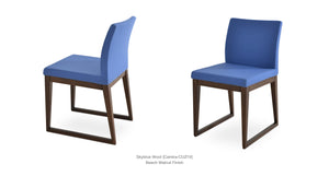 Aria Sled Wood Chair - comfortable seating for dining and office spaces | Image 9 | InSTYLE Home & Rugs