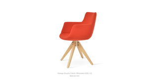 Bottega Pyramid Swivel Chair - durable construction for long-lasting use | Image 10 | InSTYLE Home & Rugs