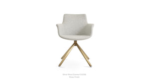 Bottega Stick Swivel Chair - comfortable seating for dining and office spaces | Image 6 | InSTYLE Home & Rugs