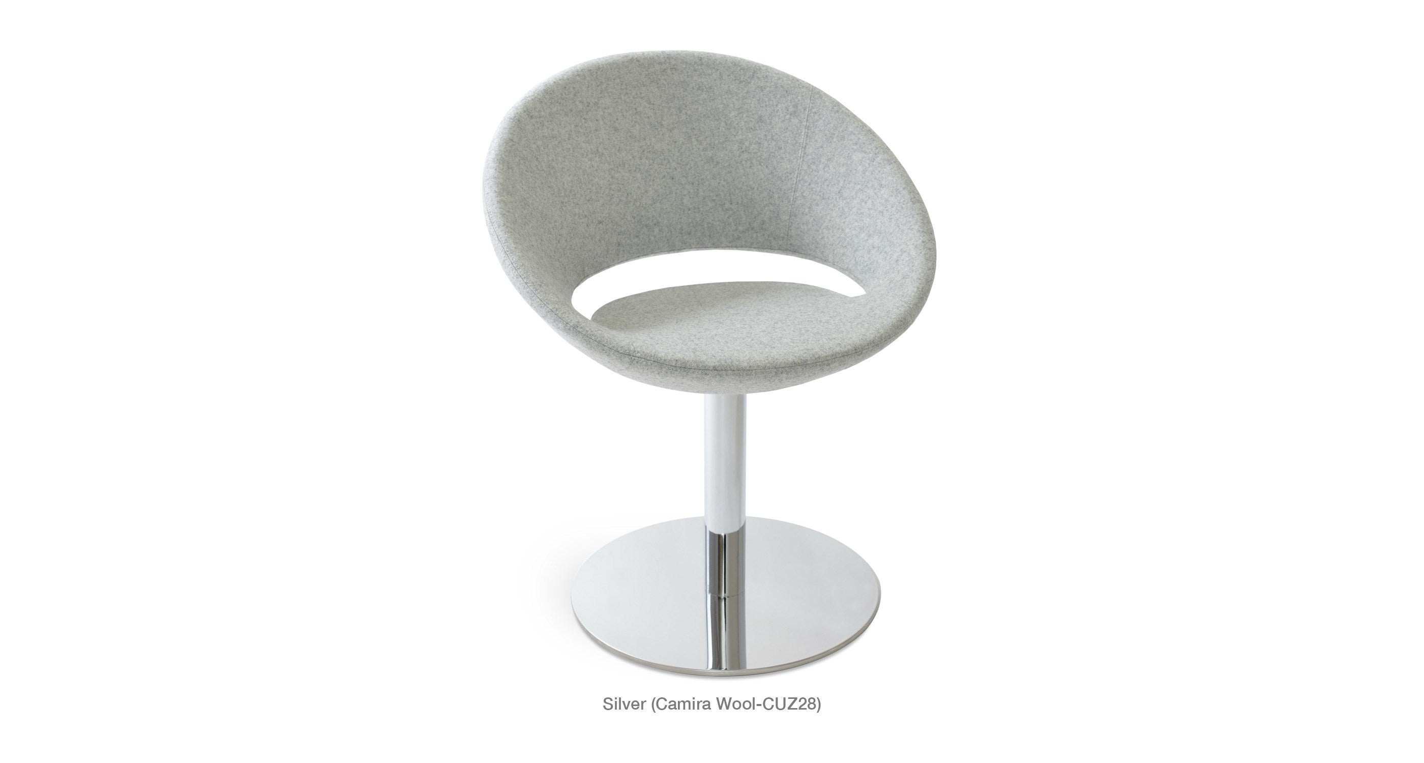 Crescent Round Swivel Chair - durable construction for long-lasting use | Image 26 | InSTYLE Home & Rugs