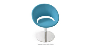 Crescent Round Swivel Chair - durable construction for long-lasting use | Image 6 | InSTYLE Home & Rugs