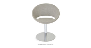 Crescent Round Swivel Chair - durable construction for long-lasting use | Image 11 | InSTYLE Home & Rugs