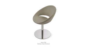 Crescent Round Swivel Chair - durable construction for long-lasting use | Image 20 | InSTYLE Home & Rugs