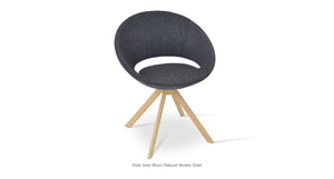Crescent Sword Swivel Chair - durable construction for long-lasting use | Image 1 | InSTYLE Home & Rugs