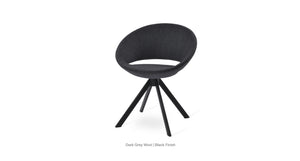 Crescent Sword Swivel Chair - durable construction for long-lasting use | Image 2 | InSTYLE Home & Rugs