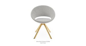 Crescent Sword Swivel Chair - durable construction for long-lasting use | Image 4 | InSTYLE Home & Rugs
