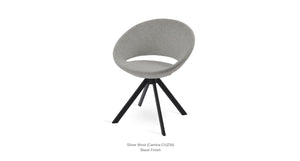 Crescent Sword Swivel Chair - durable construction for long-lasting use | Image 5 | InSTYLE Home & Rugs