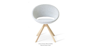 Crescent Sword Swivel Chair - durable construction for long-lasting use | Image 6 | InSTYLE Home & Rugs