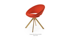 Crescent Sword Swivel Chair - durable construction for long-lasting use | Image 11 | InSTYLE Home & Rugs