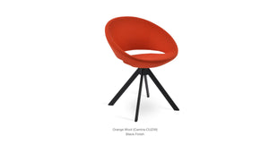 Crescent Sword Swivel Chair - durable construction for long-lasting use | Image 12 | InSTYLE Home & Rugs